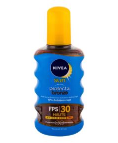 Nivea Sun / Protect & Bronze Oil Spray 200ml SPF30 U / Sun Body Lotion