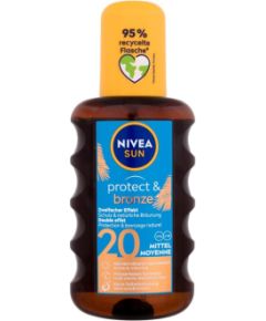 Nivea Sun / Protect & Bronze Oil Spray 200ml SPF20 U / Sun Body Lotion