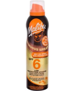 Malibu Continuous Spray / Dry Oil 175ml SPF6 U / Sun Body Lotion