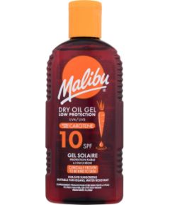 Malibu Dry Oil Gel / With Carotene 200ml SPF10 U / Sun Body Lotion