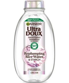 Garnier GARNIER Ultra Doux Szampon do włosów długich Replumping Rise Water & Starch (woda ryżowa i skrobia) 400ml