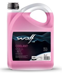 Wolf RADIATOR COOLANT G12+ 5L dzesēšanas skidrums sarkans.-36oC OAT