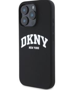 DKNY Silicone White Printed Logo MagSafe Защитный Чехол для Apple iPhone 16 Pro