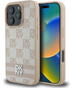 DKNY Checkered Pattern & Printed Stripes Защитный Чехол для Apple iPhone 16 Pro