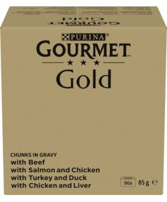 PURINA GOURMET GOLD Kawałki w sosie 96x85g