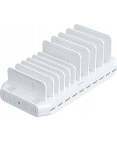 Unitek Unitek Stacja ładująca 10xUSB 2.4A 60W biała