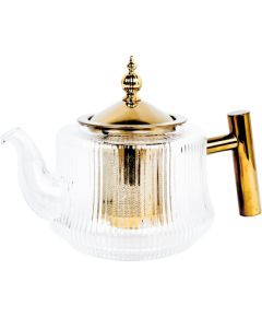 Teapot MANON 1L with a sieve, golden