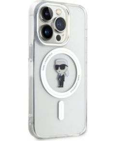 Karl Lagerfeld Apple  iPhone 14 Pro PC/TPU Case NFT Karl Ikonik Hard MagSafe Transparent