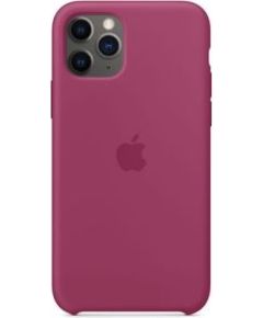 Apple -  iPhone 11 Pro Silicone Case Pomegranate