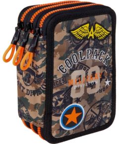 Пенал с тремя отделениями и аксессуарами CoolPack Jumper 3 Badges Boys