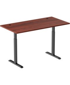 Регулируемый по высоте стол Up Up Bjorn Black, Table top L Dark Walnut