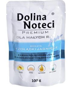 Dolina Noteci Premium Junior bogata w żołądki jagnięce - mokra karma dla szczeniąt ras małych - 100g