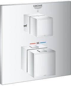 Grohe iebūvējamā dušas termostata Grohtherm Cube virsapmetuma daļa, ar 1 izeju, hroms