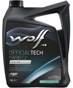 Wolf OFFICIALTECH 5W30 C2 4L SM/CF,ACEA C2,PSA B712290