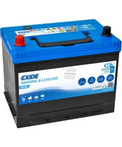 80Ah 510A akumulators EXIDE Marine Dual 270x173x222+-