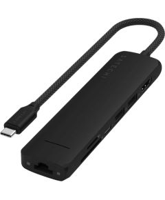 SATECHI 7-in-1 USB-C Slim Multiport Adapter with Ethernet (Black)