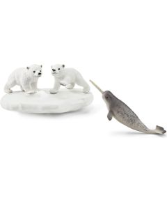 SCHLEICH WILD LIFE Белые медведи на горке