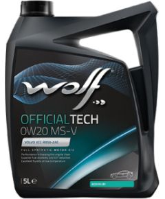 Wolf OFFICIALTECH 0W20 MS-V 5L ACEA A1/B1-12,VCCRBS0-2AE