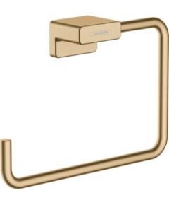 Hansgrohe dvieļu riņķis AddStoris, brushed bronze