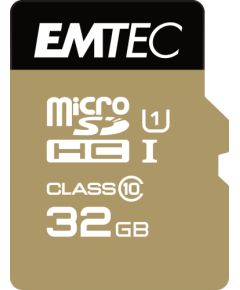 Emtec Elite Gold MicroSDHC 32 GB Class 10 UHS-I/U1  (ECMSDM32GHC10GP)