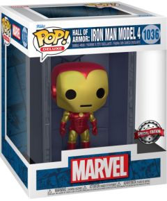 Funko Pop! Deluxe: Marvel Hall of Armor: Iron Man Model 4 (Metallic) (PX Previews Exclusive) #1036 Bobble-Head Vinyl Figure