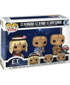 Funko Pop! 3-Pack Movies: E.T. - E.T. in Disguise / E.T. in Robe / E.T. with Flowers (Special Edition) Vinyl Figures