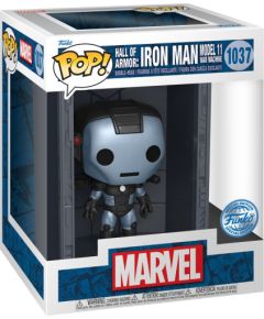 Funko Pop! Deluxe: Marvel Hall of Armor: Iron Man Model 11 War Machine (Mettalic) (PX Previews Exclusive) #1037 Bobble-Head Vinyl Figure