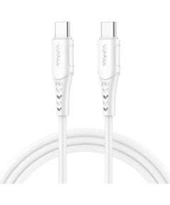 USB-C to USB-C cable VFAN P05, 60W, PD, 1m (white)