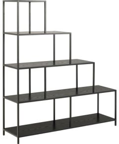 Shelf SEAFORD 135x35xH150cm, black