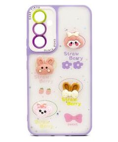 iLike Apple  iPhone 13 EPOXY CARTOON COVER Light Purple