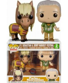 Funko Pop! 2-Pack Television: Parks and Recreation - Lil Sebastian  Jerry Harvest Festival (Special Edition) Vinyl Figures