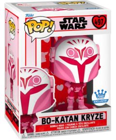 Funko Pop! Disney Star Wars: Valentines S4 - Bo-Katan Kryze #497 Bobble-Head Vinyl Figure