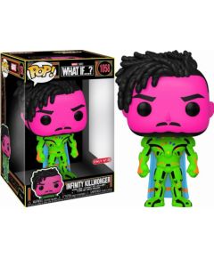 Funko Pop! Marvel Jumbo: What If...? - Infinity Killmonger (Blacklight) (Special Edition) #1058 Bobble-Head Vinyl Figure (10)