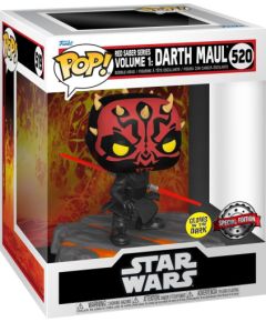 Funko Pop! Deluxe: Disney Star Wars - Red Saber Series Volume 1: Darth Maul (Glows in the Dark) (Special Edition) #520 Bobble-Head Vinyl Figure