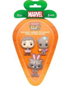 Funko 3-Pack Carrot Pocket Pop!: Guardians of the Galaxy (PDQ) Vinyl Figures