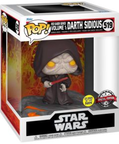 Funko Pop! Deluxe Disney: Star Wars Sith - Red Saber Series Volume 1: Darth Sidious (Glows in the Dark) (Special Edition) #519 Bobble-Head Vinyl Figure