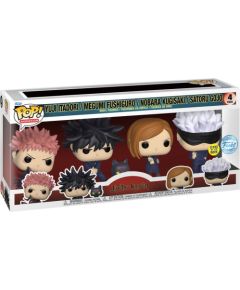 Funko Pop! 4-Pack Animation Jujutsu Kaisen S1 - Yuji Itadori / Megumi Fushiguro / Nobara Kugisaki / Satoru Gojo (Glows in the Dark) (Special Edition) Vinyl Figures