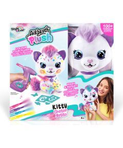 AIRBRUSH PLUSH Plīša DIY komplekts Kaķēns ar aerogrāfu, 25 cm