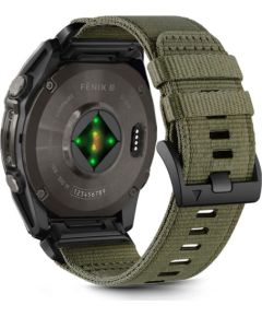 Tech-Protect watch strap Nylon Classic Garmin fenix 5/6/6 Pro/7/8 47mm/E, olive green