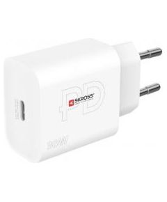 Skross   Power Charger 30W EU USB charger Max. output current 3 A USB-C  (Power Delivery) No. of outputs White