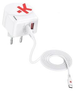 Skross   Euro USB Charger AC65PD + USB-C cable USB charger 65 W Indoors, Mains socket Max. output current 4.05 A USB 3.2 White