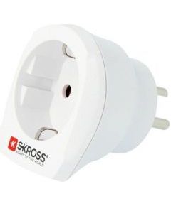 Skross   Travel adapter CA EU to DEN - Europe to Denmark White