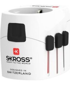 Skross   Travel adapter Pro Light USB (2xA) -World White