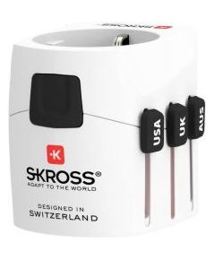 Skross   Travel Adapter Pro Light - World White