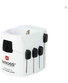 Skross   Travel adapter Pro World to Europe 250V 7A White