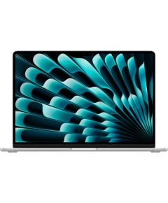 Apple MacBook Air 15-inch : M3 chip with 8-core CPU and 10-core GPU, 16GB, 256GB SSD - Silver