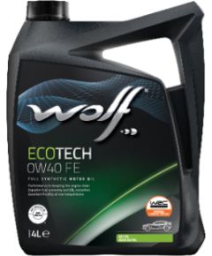 Wolf ECOTECH 0W40 FE 4L API SN, ACEA A3/B4-10