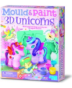 4M 3D Mould & Paint Набор для творчества Сделай из гипса блестящих единорогов