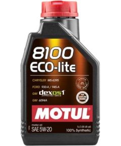 Motul 8100 Eco-lite 5W20 1L API SN-RC/SN+, ILSAC GF5