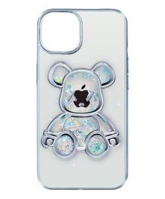 iLike Apple  iPhone 11 Silicone Case Print Desire Bear Silver